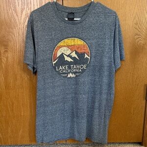 Lake Tahoe Graphic Short Sleeve Tee - Gray